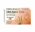 HERBIN CikliWell Forte menopause Black cohosh + red clover extracts, 30 capsules