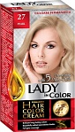 LADY IN COLOR Long-lasting creamy hair dye  27 Pearl blond, 50/50/25 ml