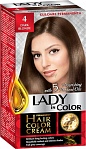 LADY IN COLOR Long-lasting creamy hair dye 4 Dark Blonde, 50/50/25 ml