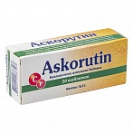 Ascorutin Vitamin C + Rutin, 50 tablets